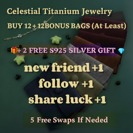 Titanium Jewelry, 12 Base+12 Bonus (AT LEAST) +2pc 925 Sterling Silver Jewelry. Hypoallergenic & Sensitive Skin Friendly
