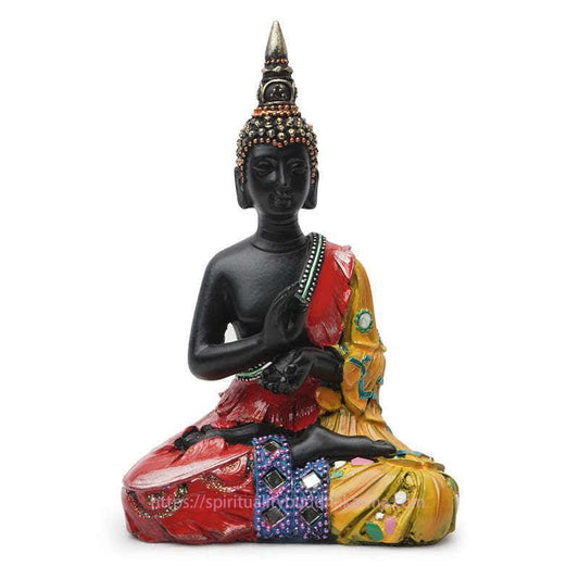 Spirituality Thai Buddha Serenity Resin Statue Decoration