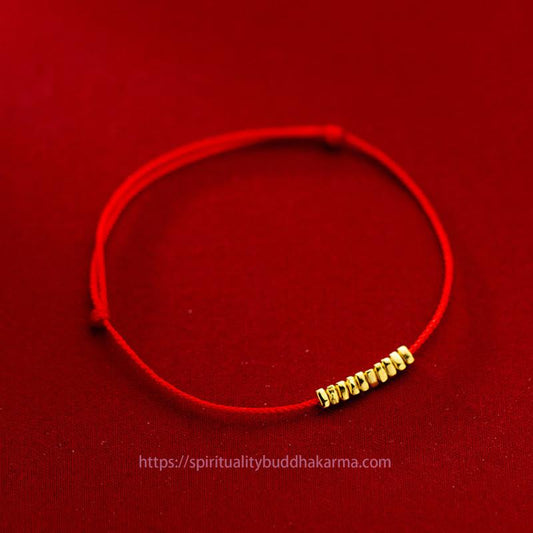 Tibetan Knot Protection Handmade 925 Sterling Silver Small Pieces Protection Braided Ultra-Thin Rope Bracelet