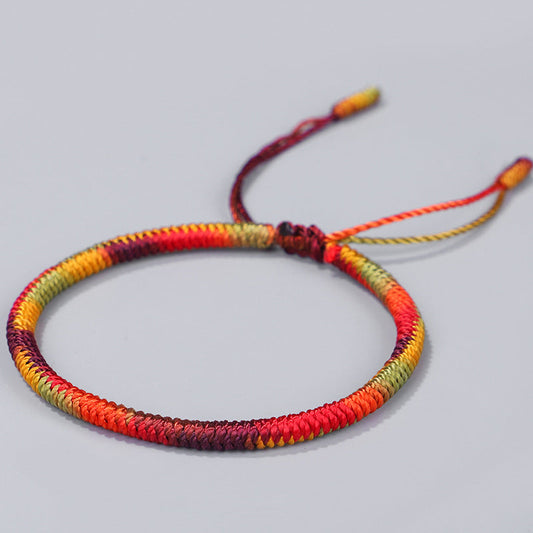 062 Multicolor Vajra Knot Energy Bracelet : Harmonizing Energies and Protection