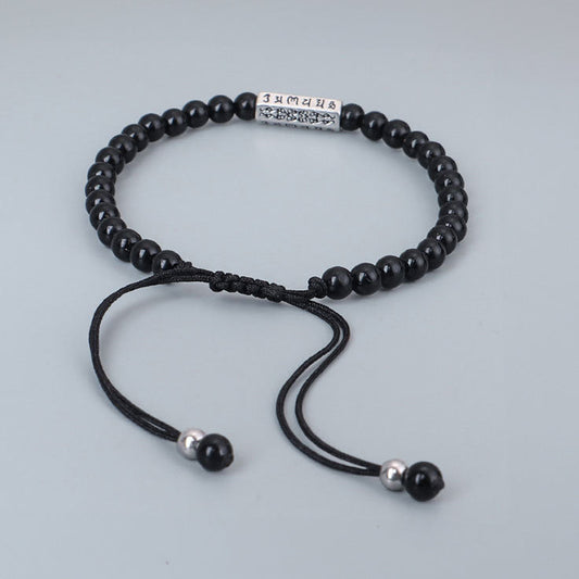 Six-Word Om Mani Padme Hum Mantra Energy Bracelet | Unlock Inner Protection and Balance, Ideal for Meditation and Spiritual Growth