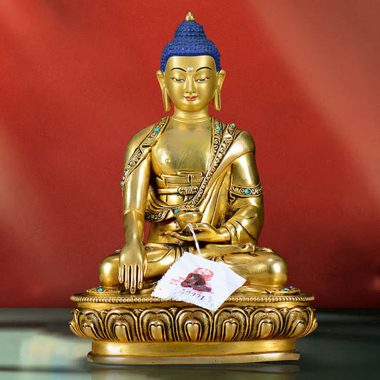 Spirituality Shakyamuni Compassion Copper Statue Decoration