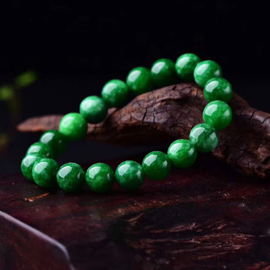 Jade Cyan Jade Bead Calm Harmony Bracelet