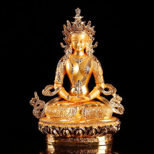 Spirituality Longevity Buddha Figurine Serenity Statue Home Decoration