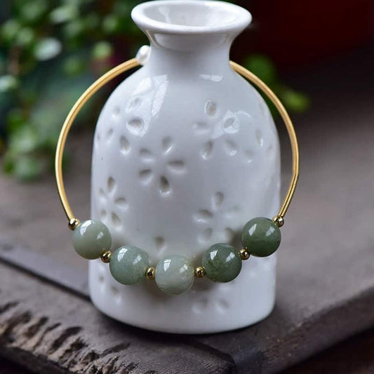 Jade Jade Abundance Luck Blessing Bracelet Bangle