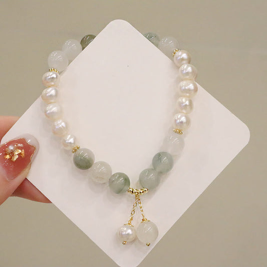 Jade Natural Pearl Jade Healing Sincerity Bracelet