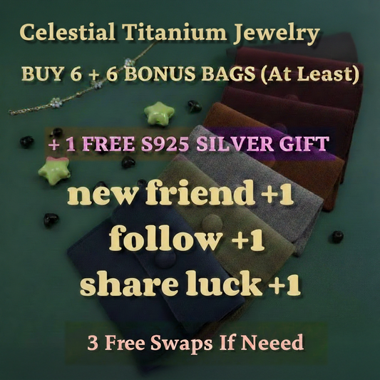 Celestial Titanium Jewelry Mystery Set - BUY 6 GET 12 ITEMS! (AT LEAST 12 Guaranteed) | Hypoallergenic & Sensitive Skin Friendly