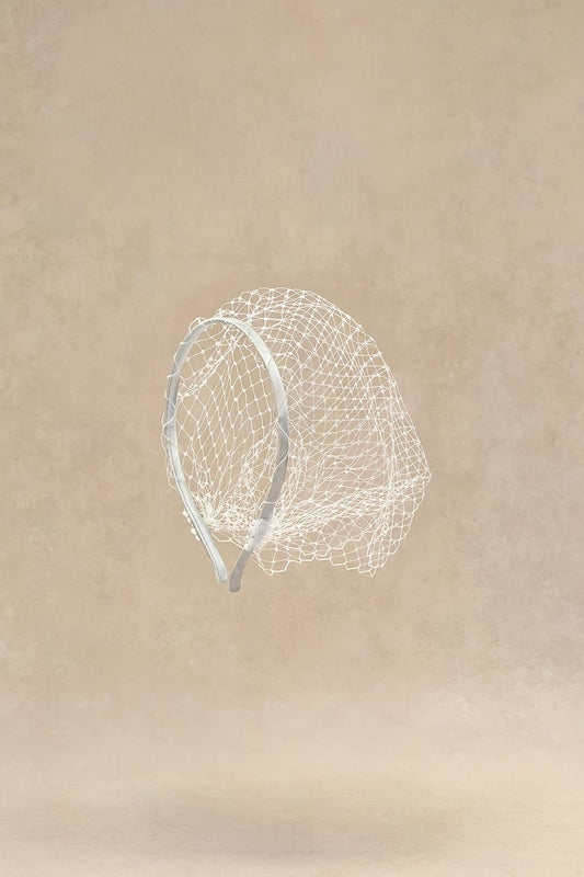 1920s Flapper Fascinator Mesh Veil Headband Bridal Wedding Tea Party Fascinator Veil for Women