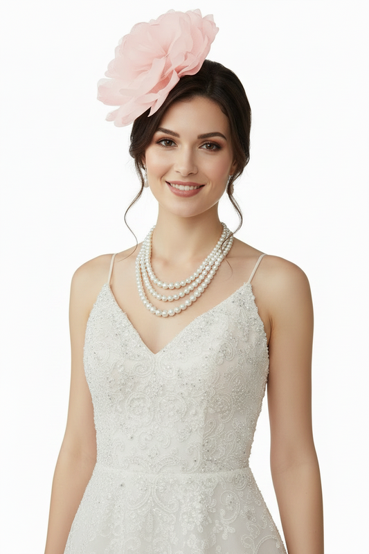 Fascinators Hats for Women - Tea Party Kentucky Fascinator Hat Lightweight Mesh Peony Flower Headband with Hair Clip