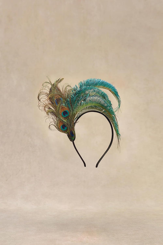 Fascinator Hat Feather Fascinator Hair Clip Tea Party Pillbox Derby Hat Headband for Bridal Wedding