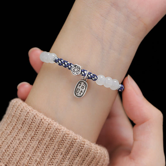 Ancient Tibetan Buddhist Red String Tradition Handmade Lucky Fortune Rope Bracelet