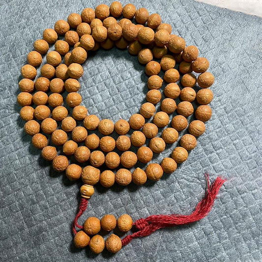 Spirituality Buddha Karma 108 Mala Beads Nepal Bodhi Seed Luck Wealth Tassel Bracelet