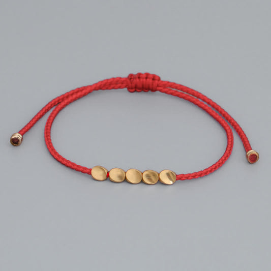 Ancient Tibetan Buddhist Red String Tradition FengShui Lucky Red String Bracelet