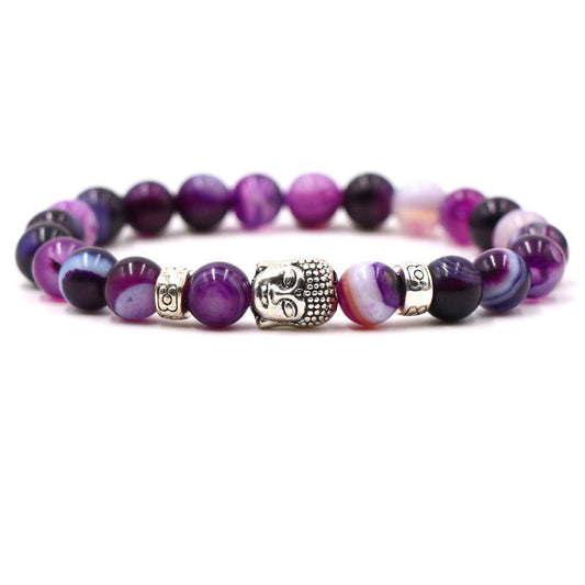 Spirituality Purple Agate Protection Bracelet