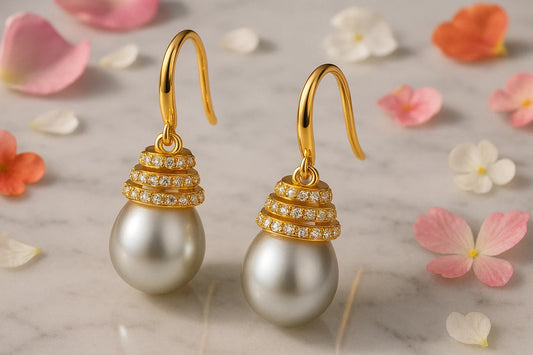 Sunnyshopday 925 Sterling Silver,Flower Pendant.18 inches,Prince of Wales Chain,Diamond Cut Twist Curb Necklace Chain Women Girls Jewelery Box (White Natural FreshWater Pearl)