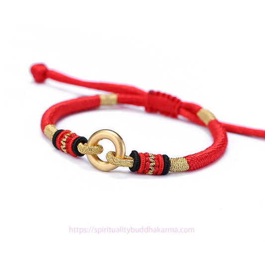 Ancient Tibetan Buddhist Red String Tradition FengShui Lucky Red String Couple Bracelet