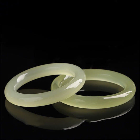 Jade Natural Afghanistan Jade Abundance Cuff Bracelet Bangle