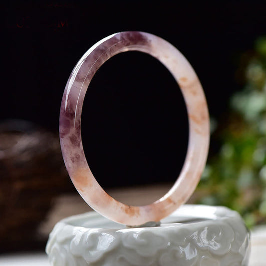 Jade  Purple Golden Silk Jade Wealth Bracelet Bangle