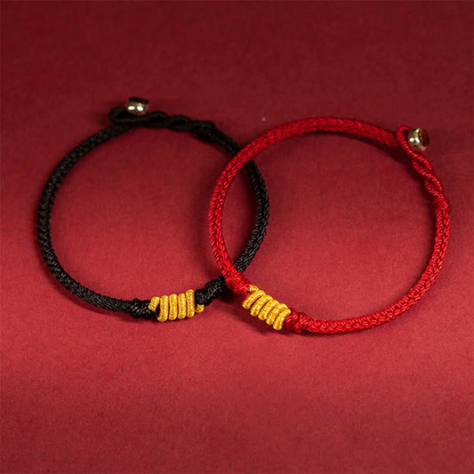Ancient Tibetan Buddhist Red String Tradition  Handcrafted King Kong Knot Luck Protection Braid Rope Bracelet