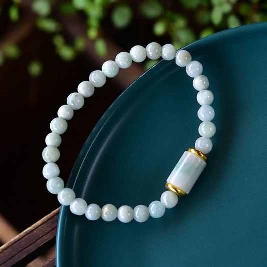 Jade  Natural Jade Luck Prosperity Bracelet