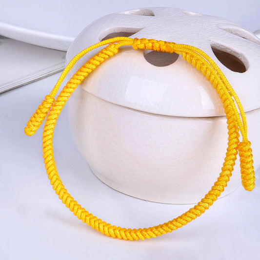 Harness the Power of Wealth : Golden Tibetan Vajra Knot Bracelet for Prosperity, Success, and Feng Shui Wu Xing Protection