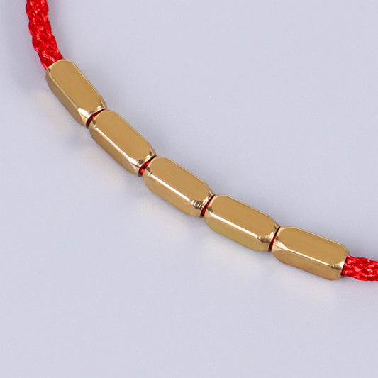 Copper Bead Protection Bracelet : The Powerful Combination of Red and Black Cords