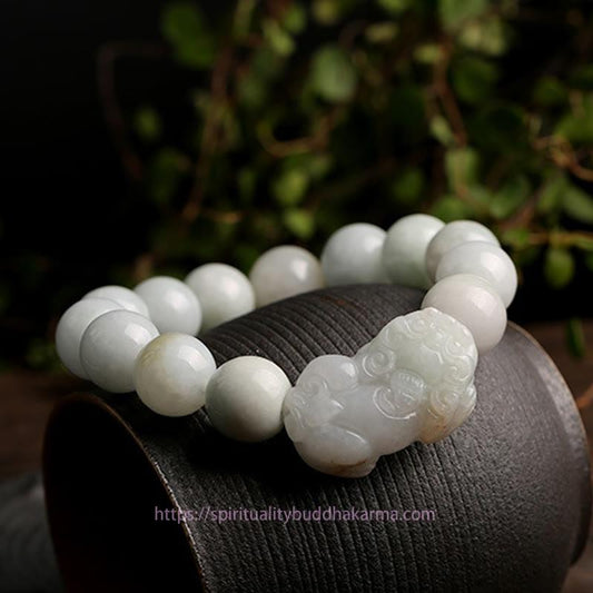 Jade  Fengshui Wealth Prosperity Jade PiXiu Luck Bracelet