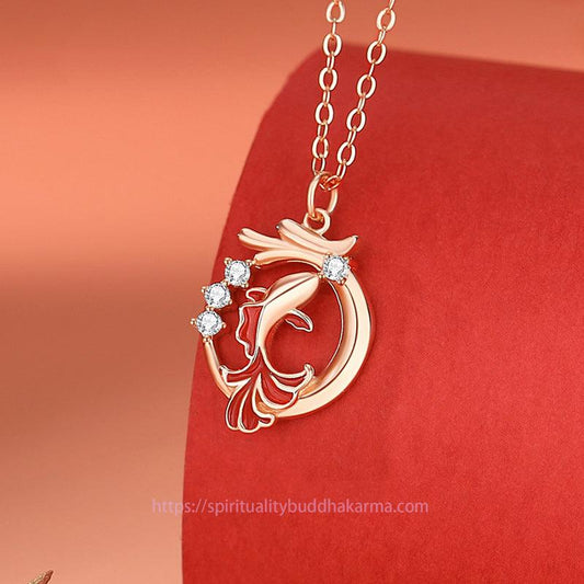 Ancient Tibetan Buddhist Red String Tradition  925 Sterling Silver Year Of The Dragon Koi Fish Fu Character Luck Necklace Pendant Bracelet