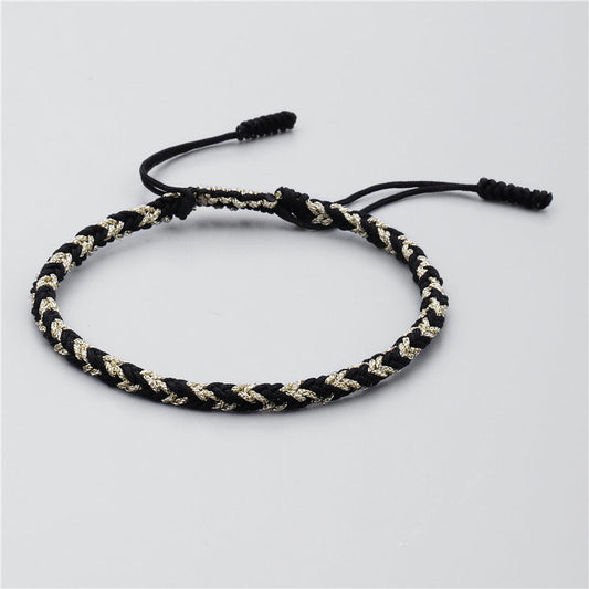 Yin-Yang Inspired Tibetan Vajra Knot Bracelet A Symbol of Strength and Balance