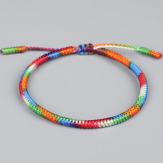 062 Multicolor Vajra Knot Energy Bracelet : Harmonizing Energies and Protection