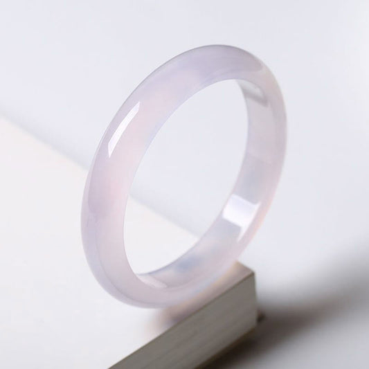 Jade  Natural Purple Jade Soothing Protection Bracelet Bangle