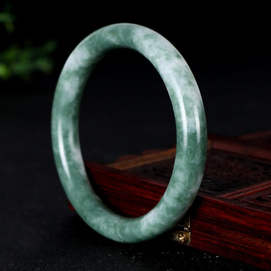 Jade  Natural Jade Luck Abundance Bangle Bracelet