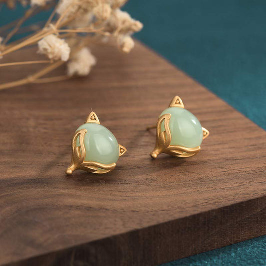 Jade  FengShui Jade Luck Earrings