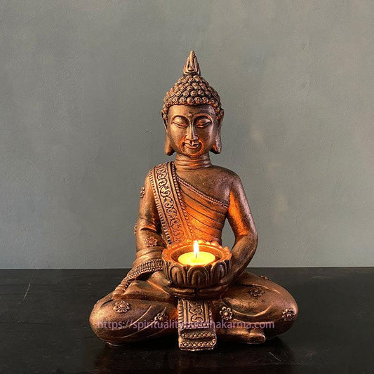 Spirituality Tibetan Buddha Blessing Decoration Candlestick