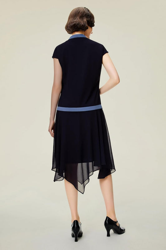 Gatsby Dress for Women - Chiffon Flapper Dress Low-Waist 1920s Roaring 20s Great Gatsby Party