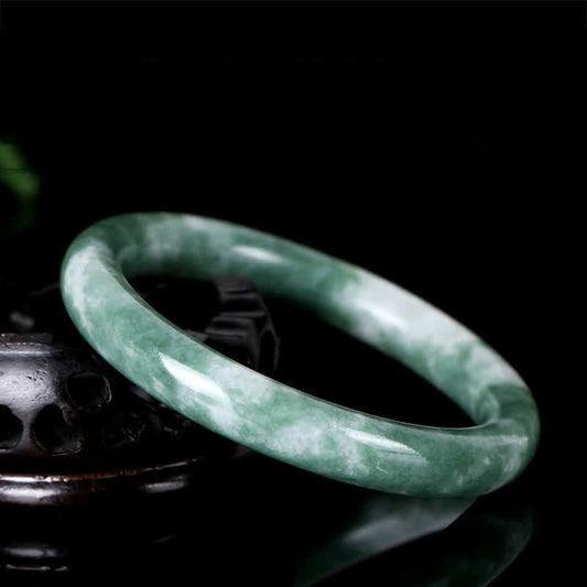 Jade  Natural Jade Luck Abundance Bangle Bracelet