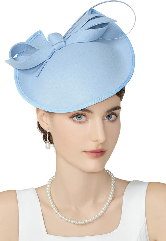 Derby Hats for Women – Kentucky Fascinators Tea Party Hats Headband Felt Large Fascinator for Wedding