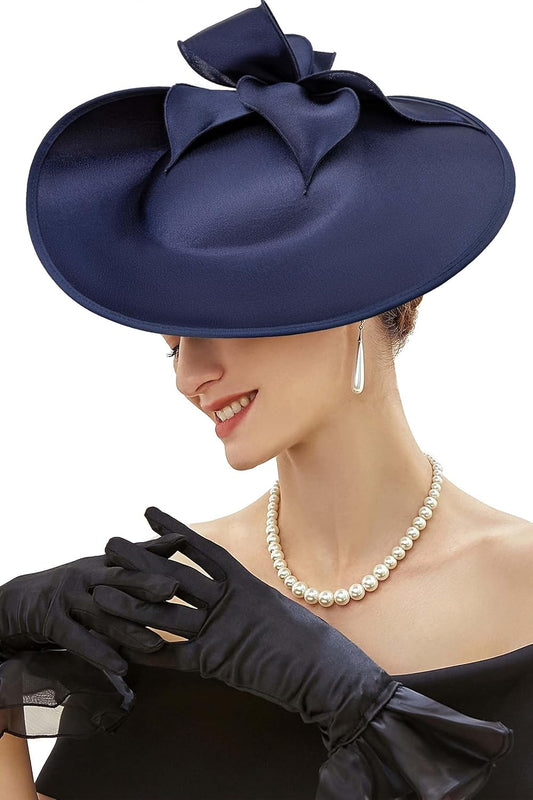 Derby Hats for Women - Fascinators Tea Party Hats Headband Wide Brim Fascinator for Wedding Cocktail
