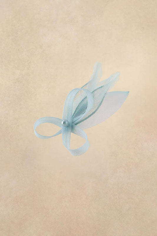 Fascinator Hair Clip for Women - Tea Party Kentucky Elegant Chic Mesh Feather Flower Bridal Wedding Headpiece