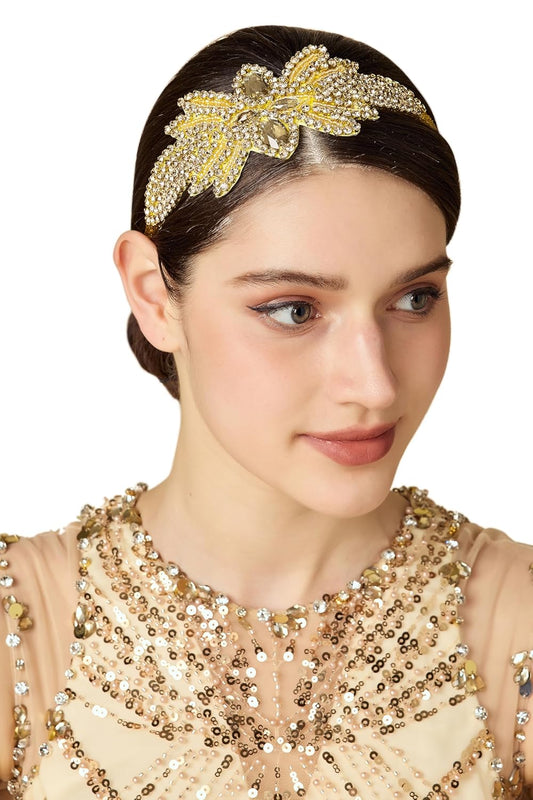 Flapper Headpiece for Women - Flapper Headband 1920s Gatsby Headpiece Vintage Accessories for Women