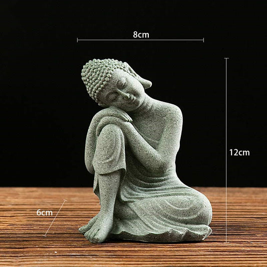 Spirituality Tibetan Meditation Contemplation Buddha Serenity Compassion Statue Figurine Decoration