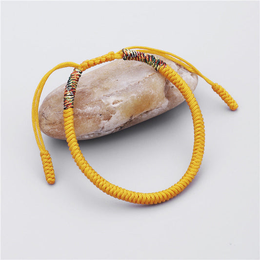 Harness the Power of Wealth : Golden Tibetan Vajra Knot Bracelet for Prosperity, Success, and Feng Shui Wu Xing Protection