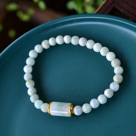 Jade  Natural Jade Luck Prosperity Bracelet