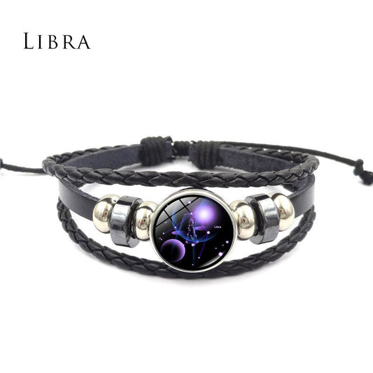 Spirituality Buddha Karma 12 Constellations of the Zodiac Moon Protection Bracelet