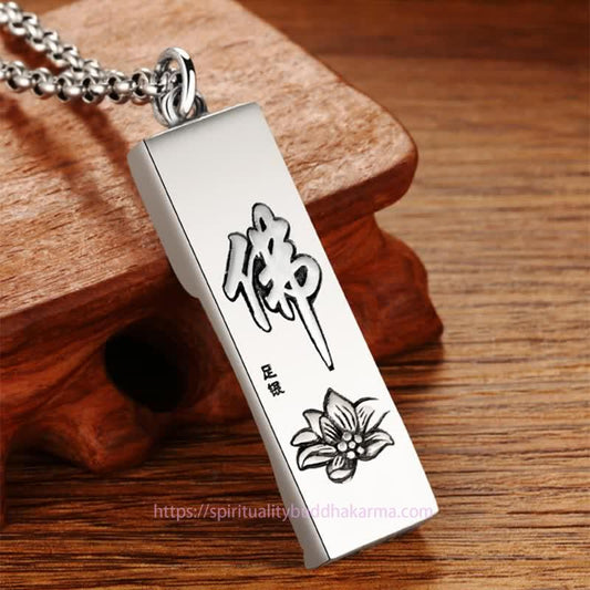 Buddha Energy Necklace Tathagata Buddha Strength Protection Amulet Lucky Pendant Necklace