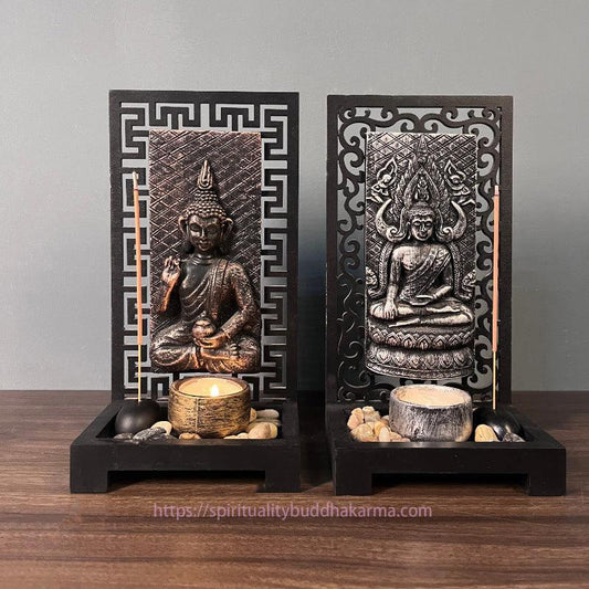 Spirituality Buddha Compassion Serenity Home Resin Prayer Altar Decoration