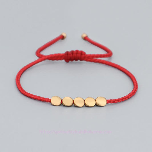 Ancient Tibetan Buddhist Red String Tradition  FengShui Lucky Red String Bracelet