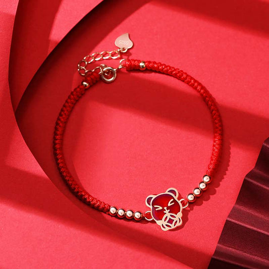 Ancient Tibetan Buddhist Red String Tradition  12 Chinese Zodiac Lucky Red String Bracelet