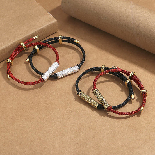 Ancient Tibetan Buddhist Red String Tradition  Tibet Handmade Tai Sui Rope Protection Strength Braided Bracelet